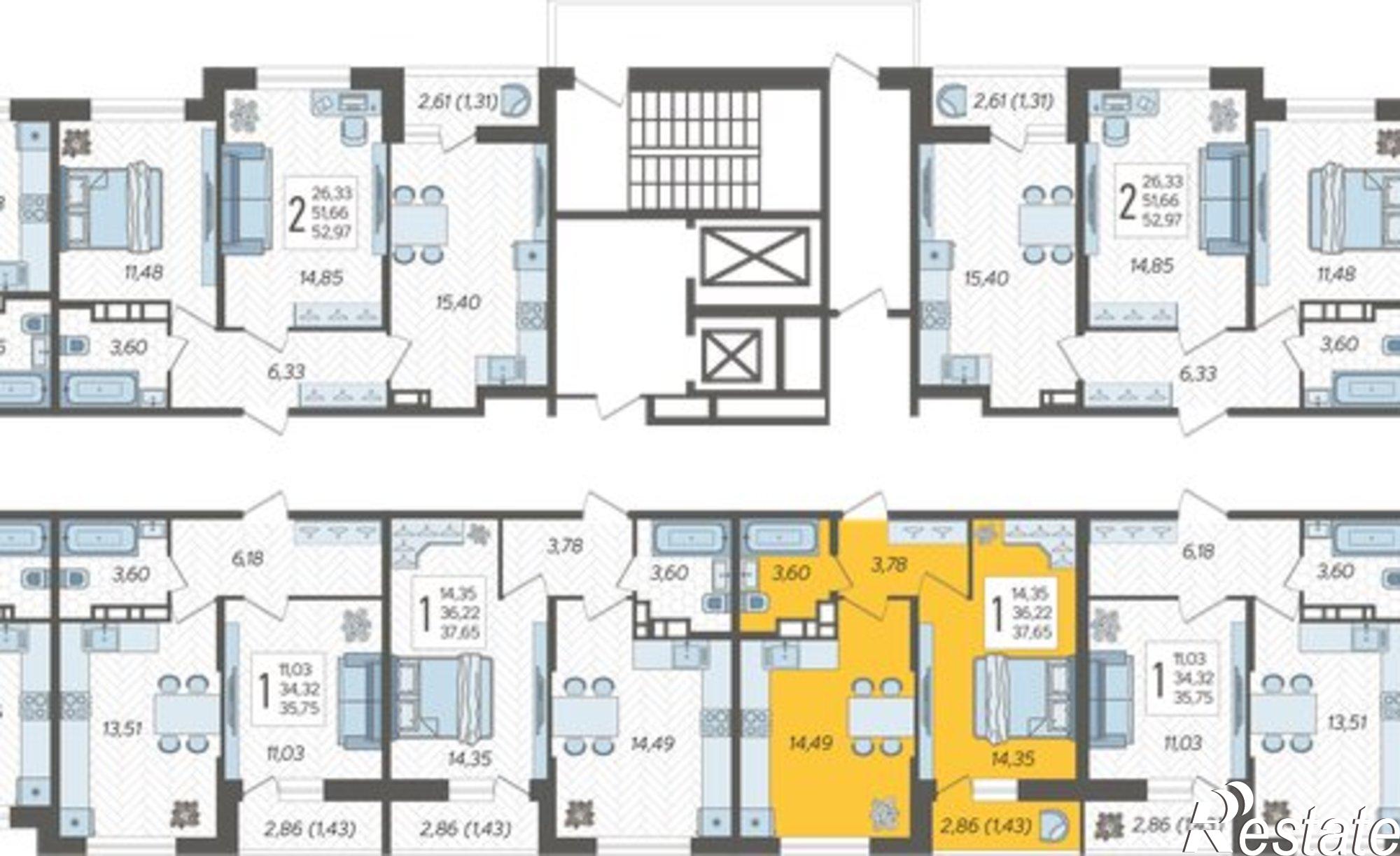 Купить квартиру за 5 688 920 рублей на ул Дальневосточная, 14
