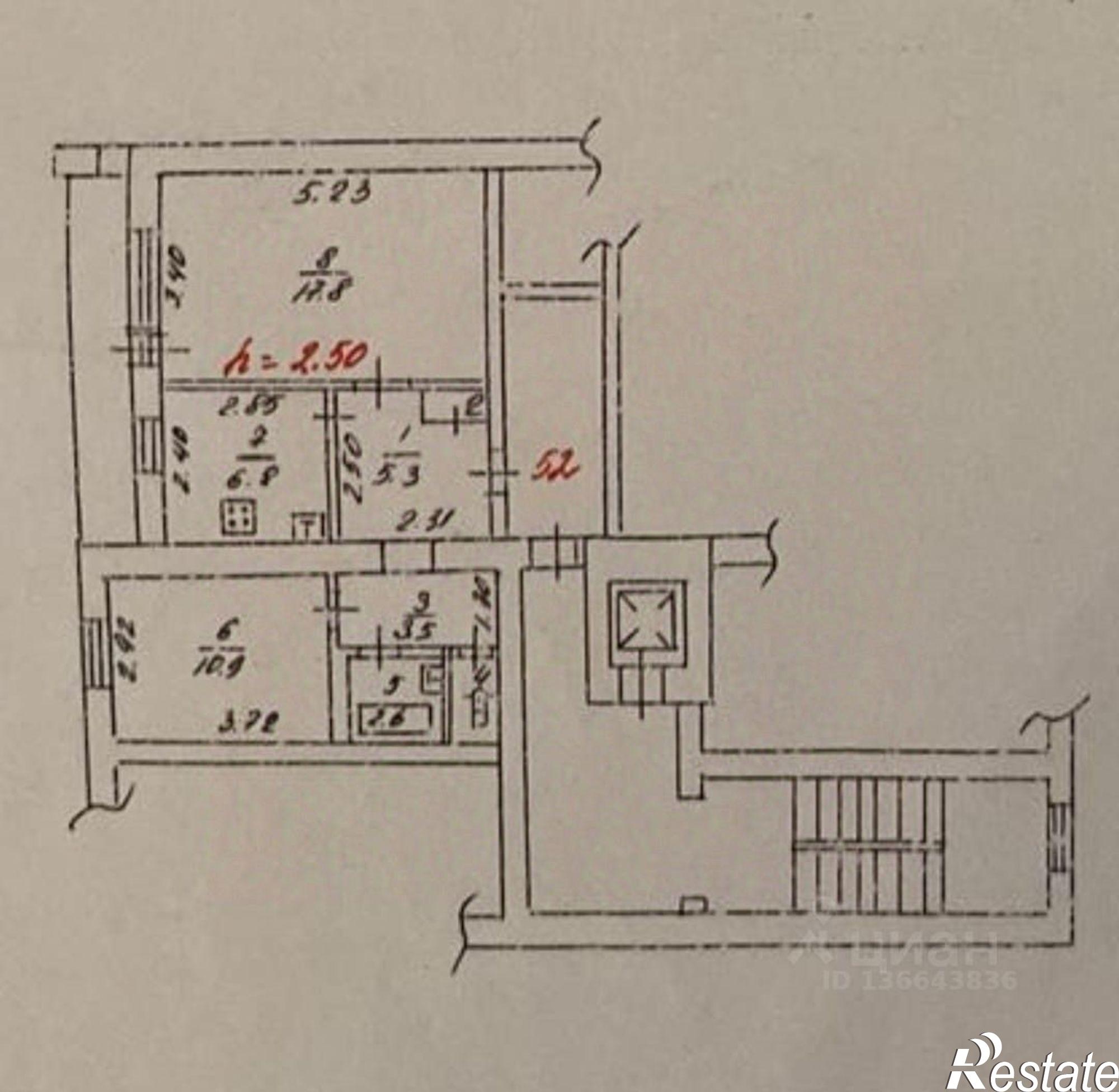 Купить квартиру за 4 900 000 рублей на ул им. 40-летия Победы, 67