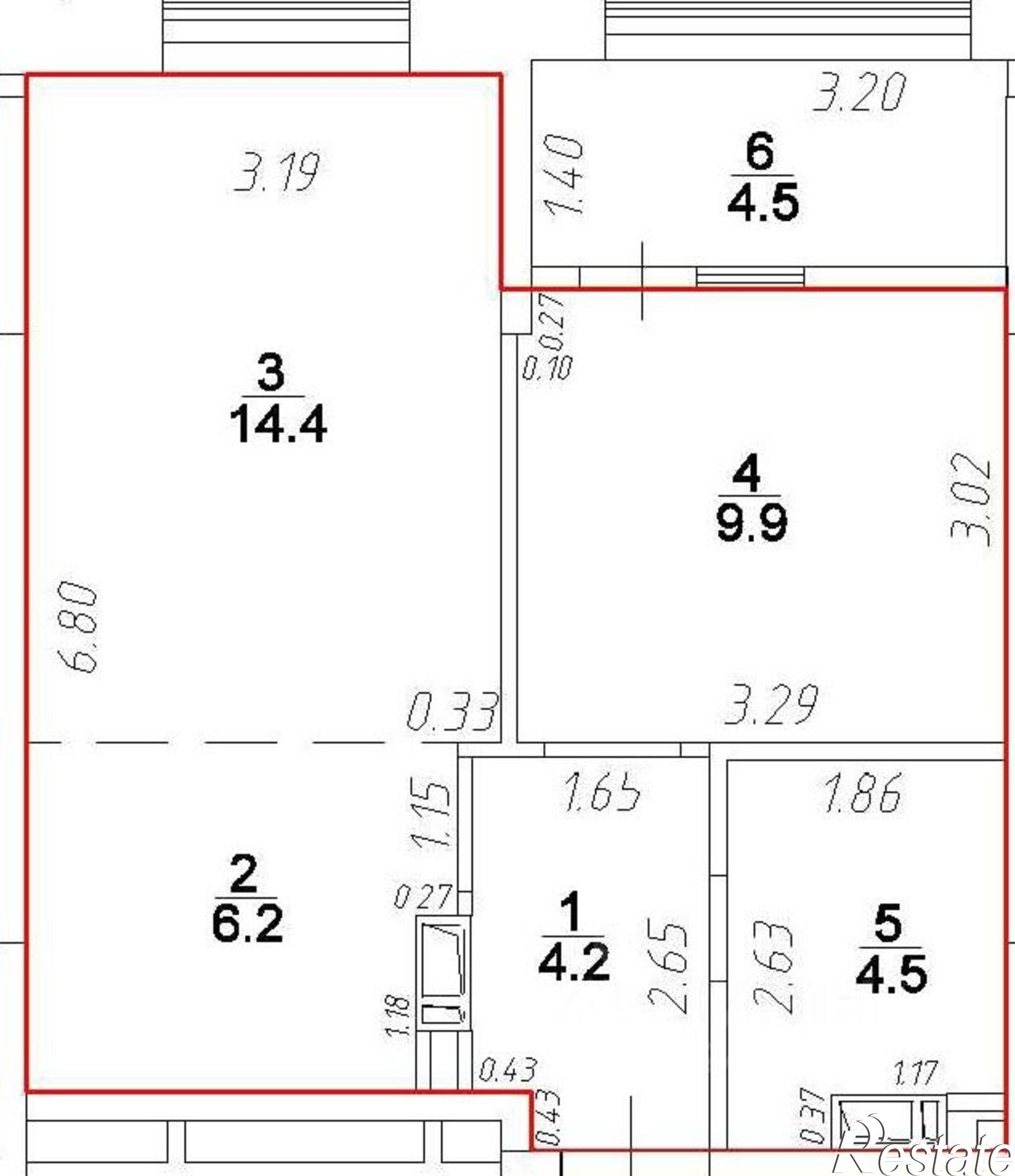 Купить квартиру за 4 450 000 рублей на улица Валерия Вишневецкого, 2