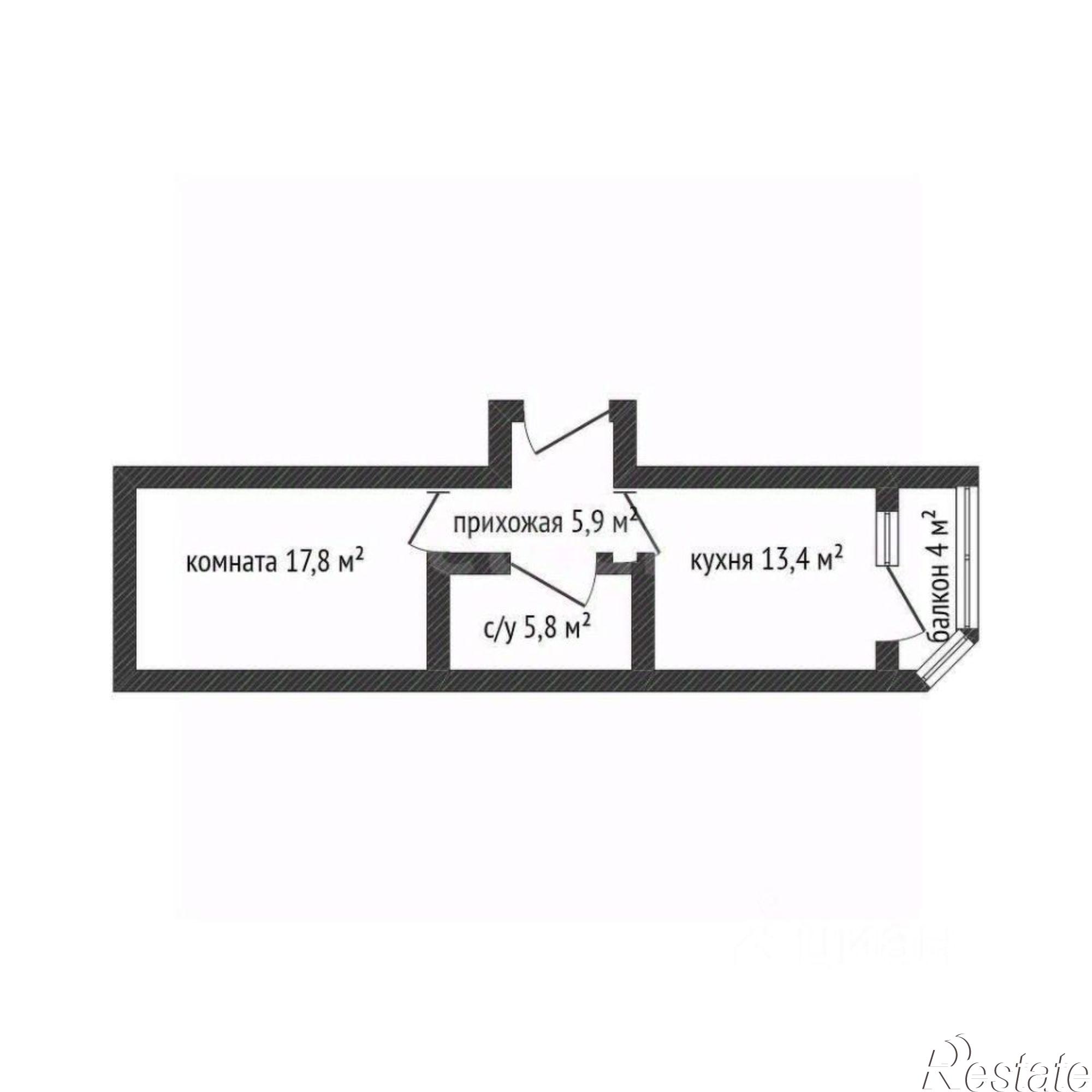 Купить квартиру за 5 500 000 рублей на ул им. Евгении Жигуленко, 23