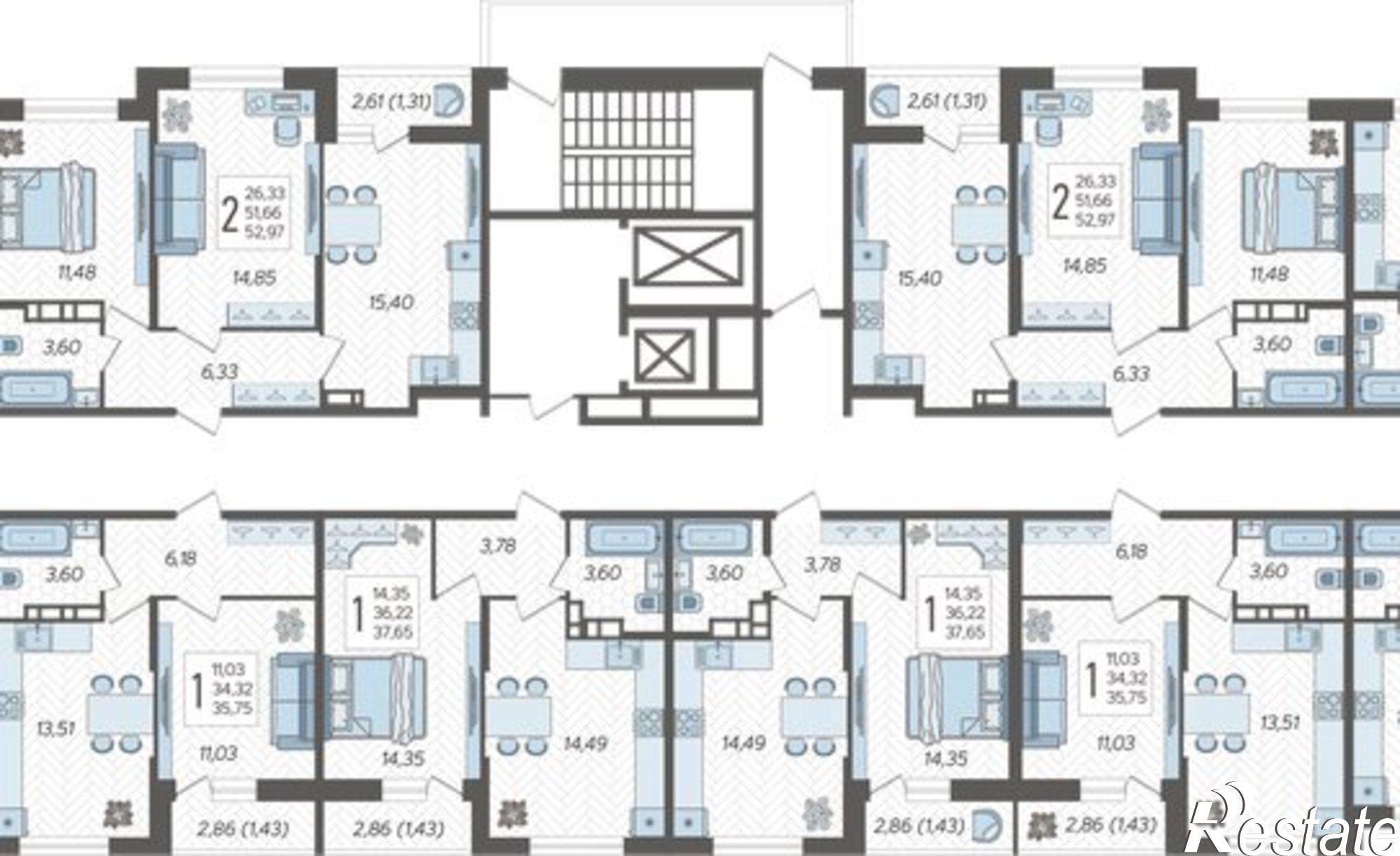 Купить квартиру за 6 556 590 рублей на ул Дальневосточная, 14