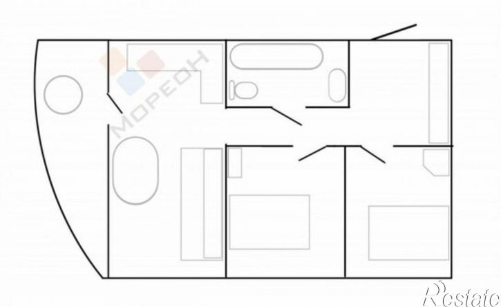 2-комн квартира улица Цезаря Куникова, 24 к1,  д. 24 к1