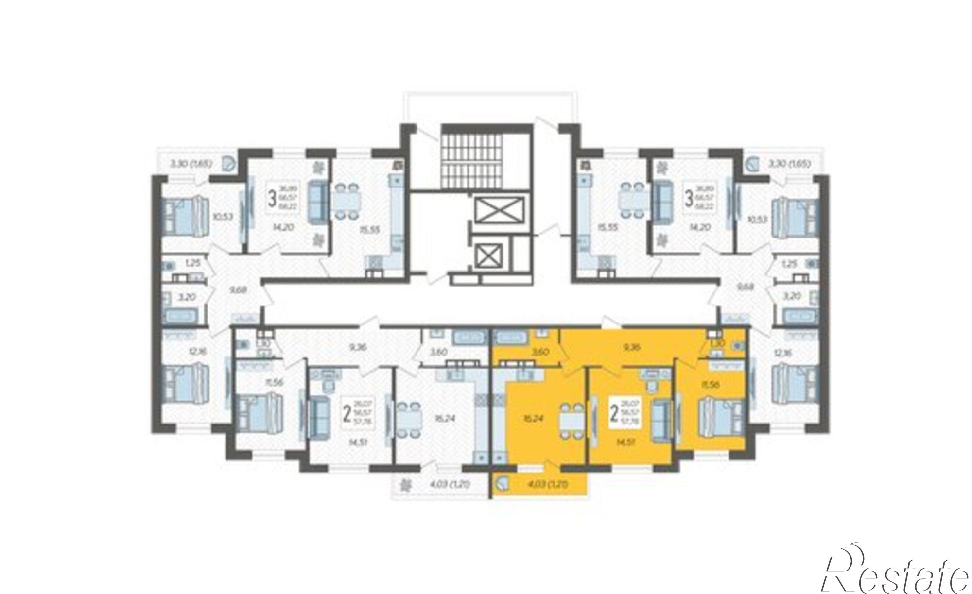 Купить квартиру за 7 257 170 рублей на ул Дальневосточная, 20