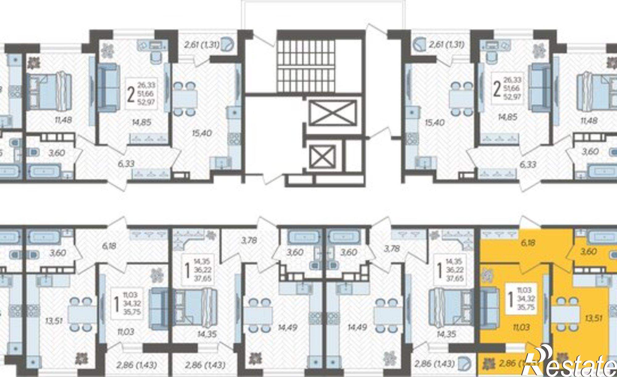 Купить квартиру за 5 330 320 рублей на ул Дальневосточная, 14