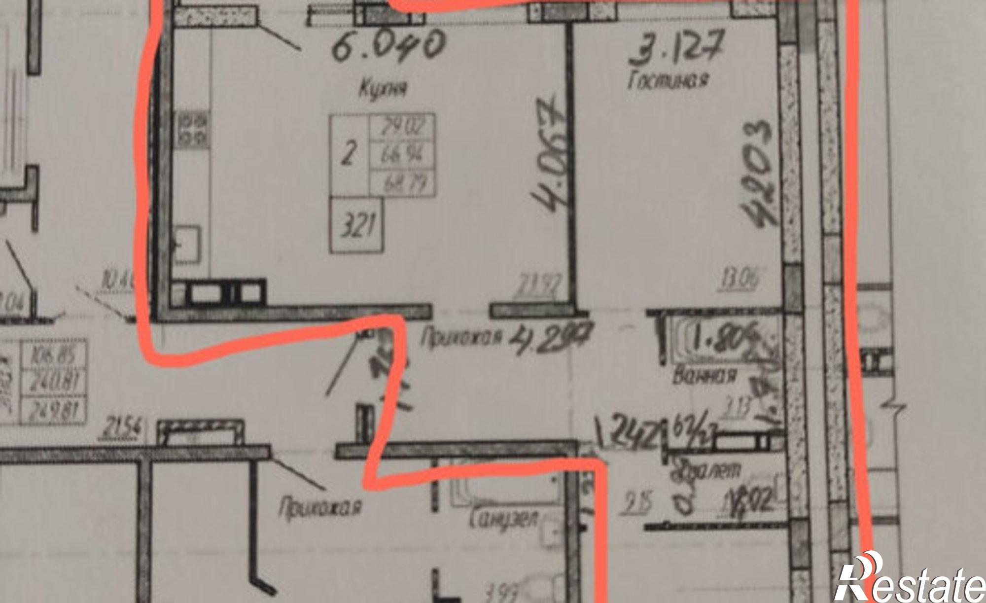 Купить квартиру за 6 000 000 рублей на ул им. Мурата Ахеджака, 10А