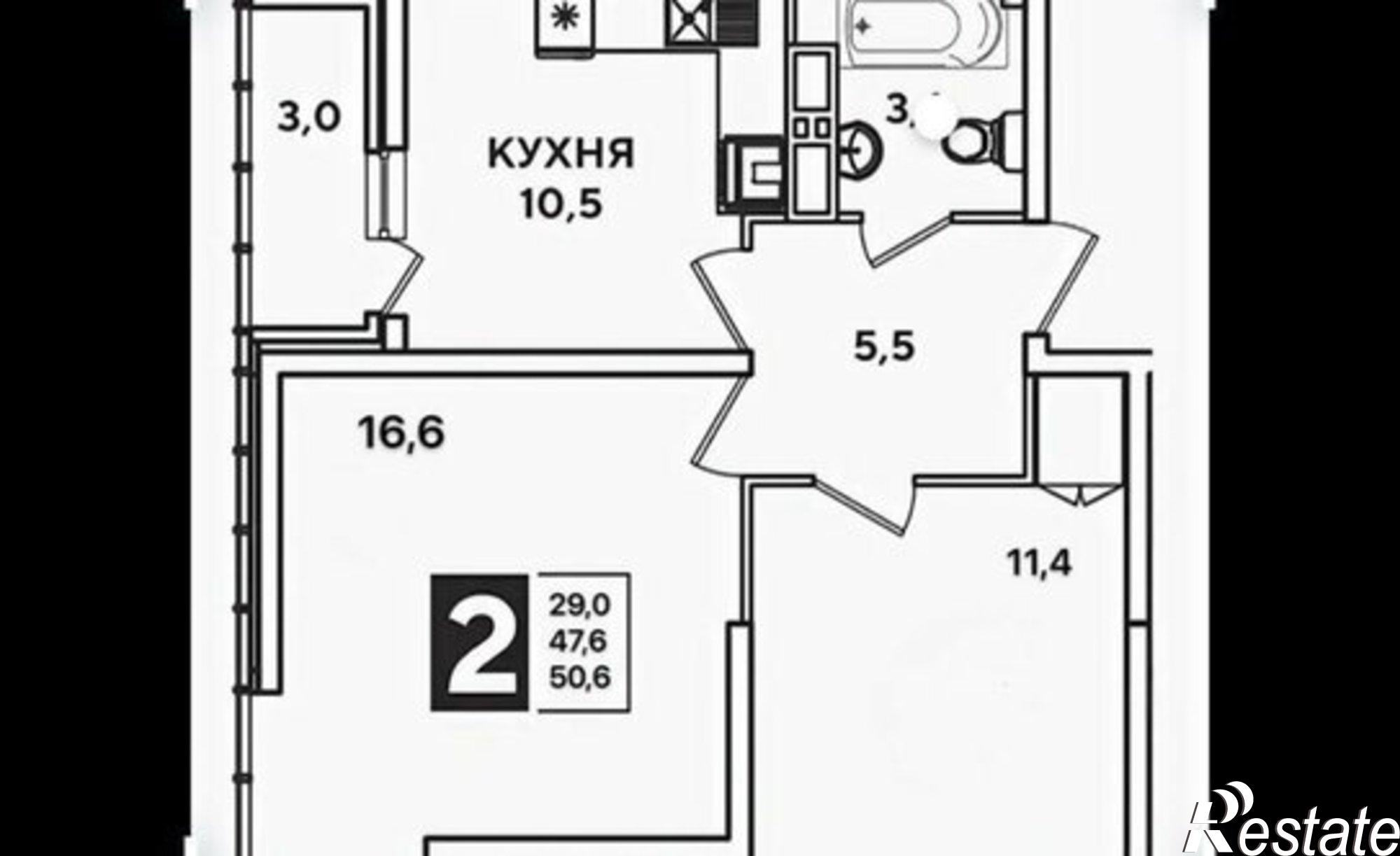Купить квартиру за 6 180 000 рублей на улица Ивана Беличенко, 103