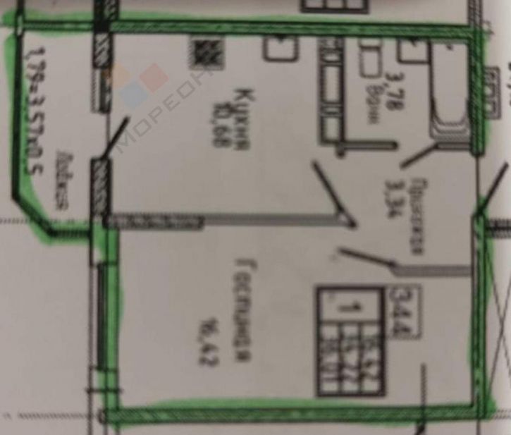 1-комн квартира им. Героя Сарабеева В.И. ул, 5к3