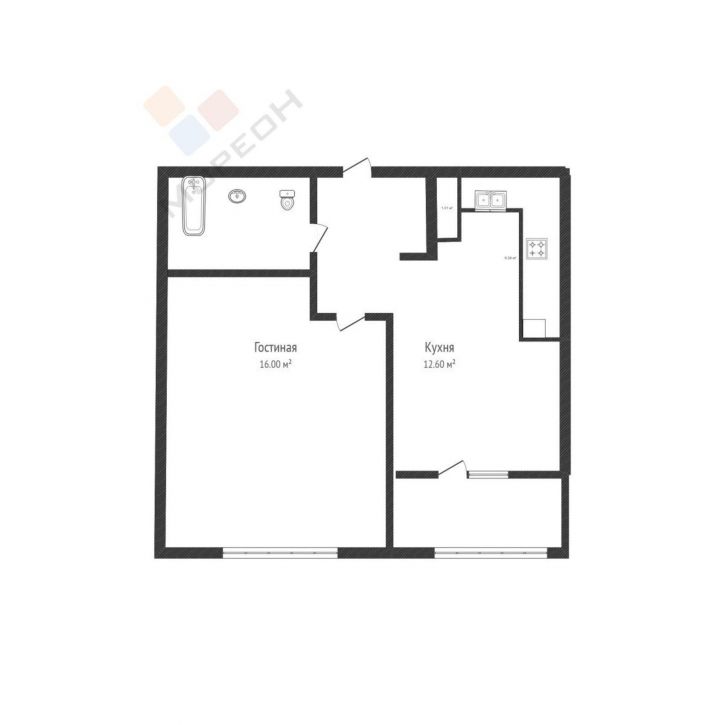 1-комн квартира Западный Обход ул, 45 к2