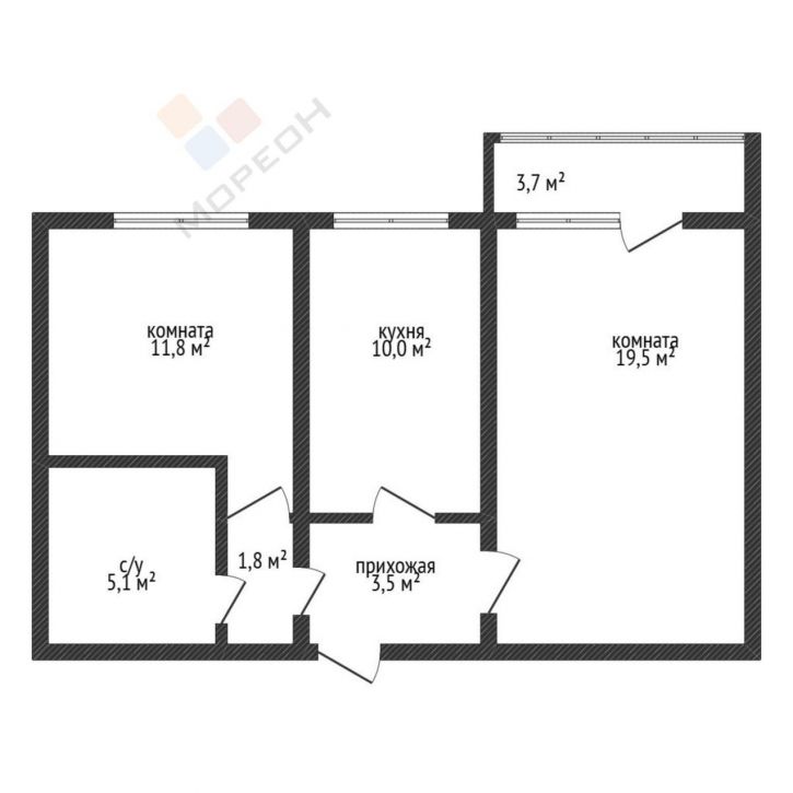2-комн квартира Рождественская Набережная, 21