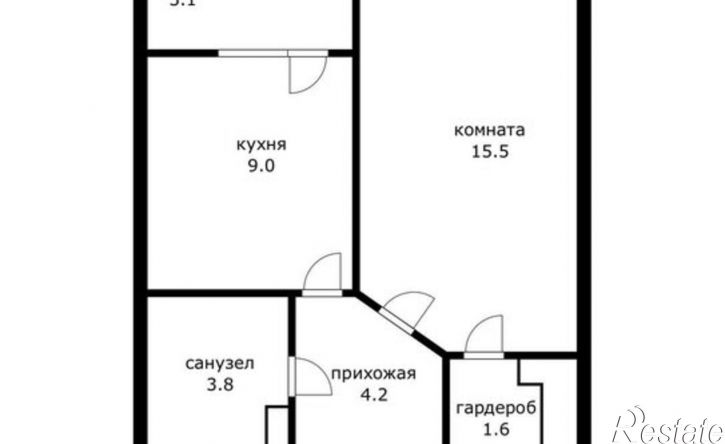 1-комн квартира улица Петра Метальникова, 38,  д. 38