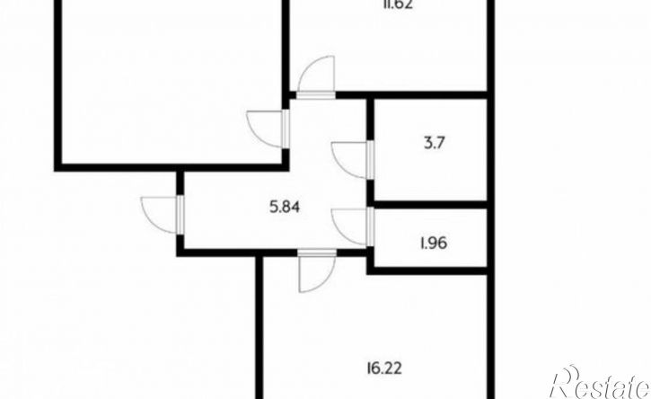 2-комн квартира улица Красных Партизан, 1/4 к4,  д. 1/4 к4