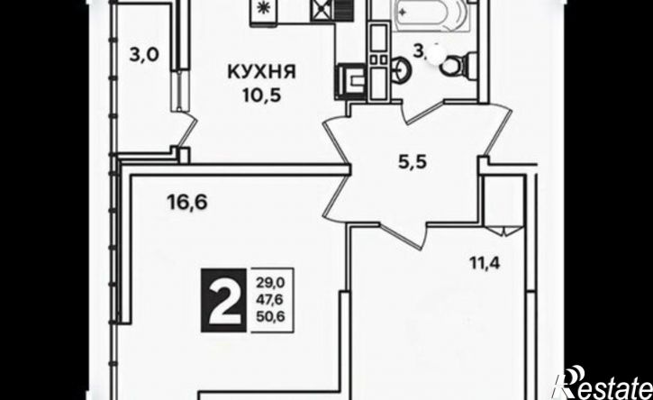 2-комн квартира улица Ивана Беличенко, 103,  д. 103