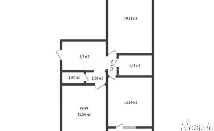 2-комн квартира ул им. Валерия Гассия, 5,  д. 5