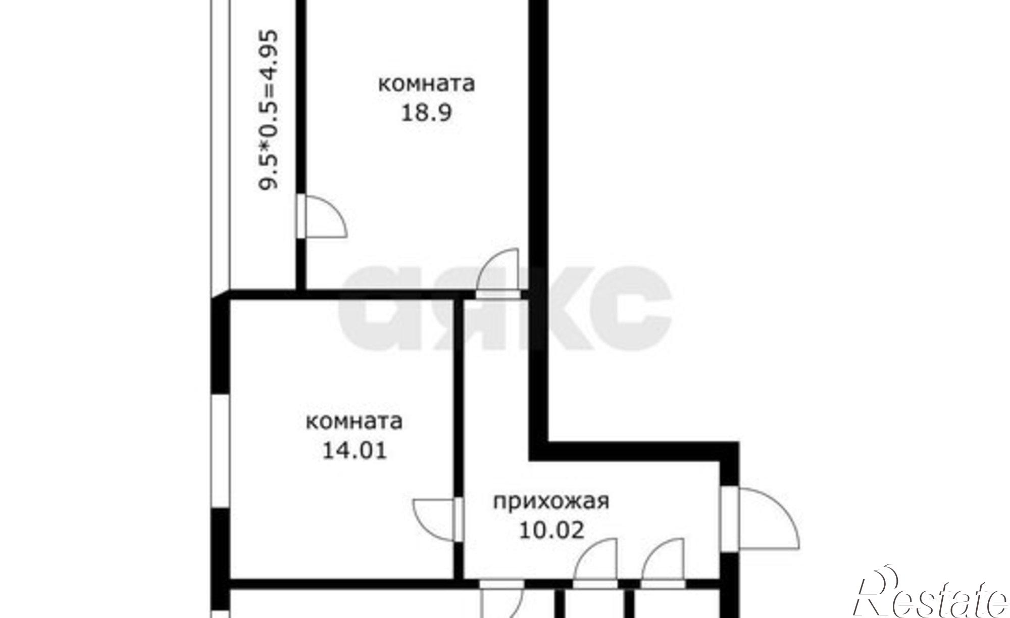 Купить квартиру за 4 500 000 рублей на улица Шаляпина, 30/1