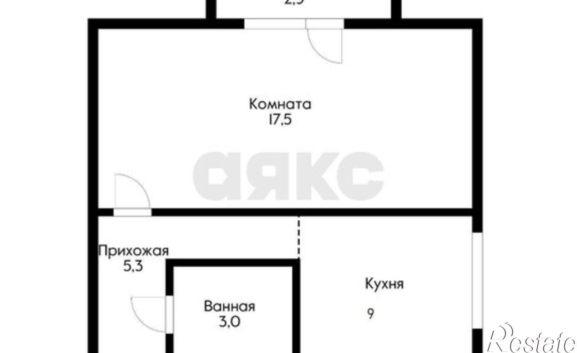 Купить квартиру за 3 300 000 рублей на ул Алуштинская, 30