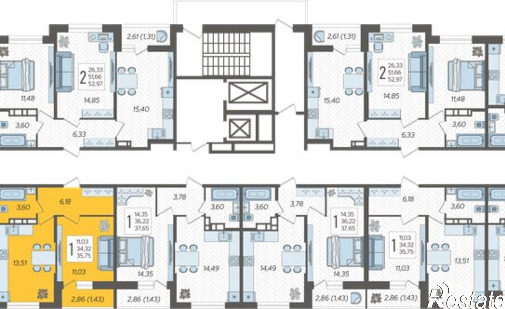 Купить квартиру за 5 473 320 рублей на ул Дальневосточная, 14
