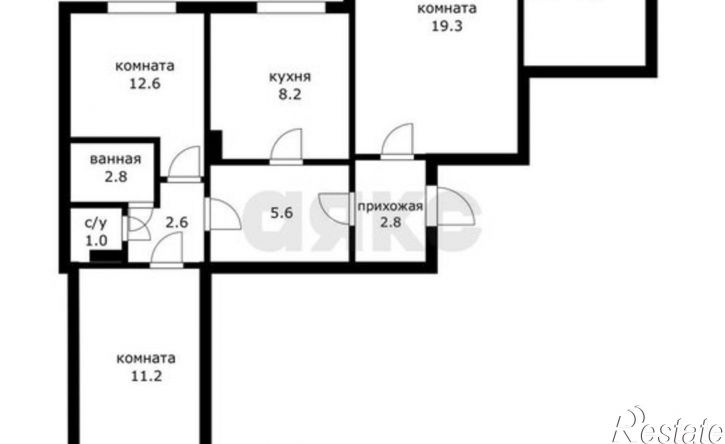4-комн квартира улица Красных Партизан, 111,  д. 111