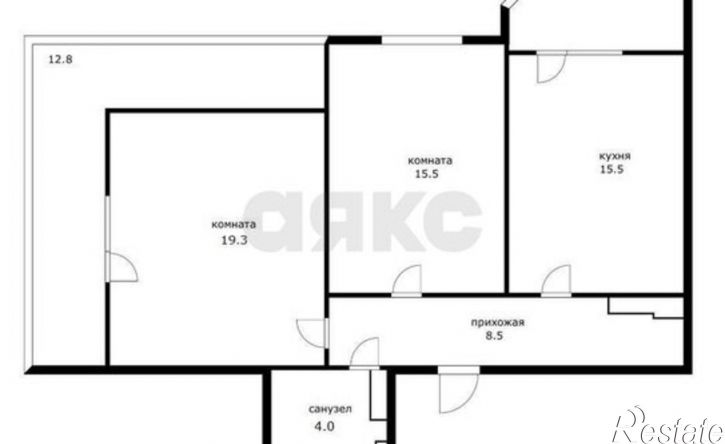 2-комн квартира Уральская улица, 87/7,  д. 87/7