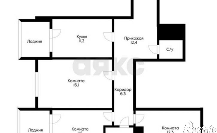 3-комн квартира Гаражная улица, 87,  д. 87