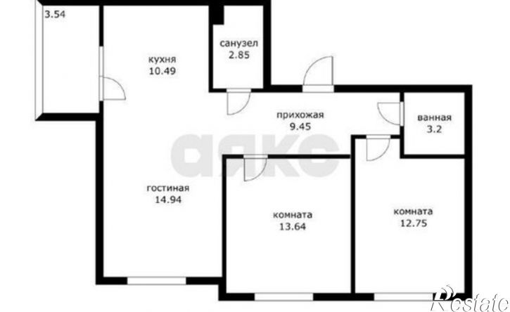 3-комн квартира ул им. генерала Корнилова, 9 3,  д. 9 3,  к. 3