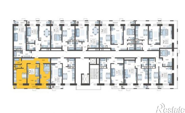 2-комн квартира Ярославская улица, 115 к1,  д. 115 к1