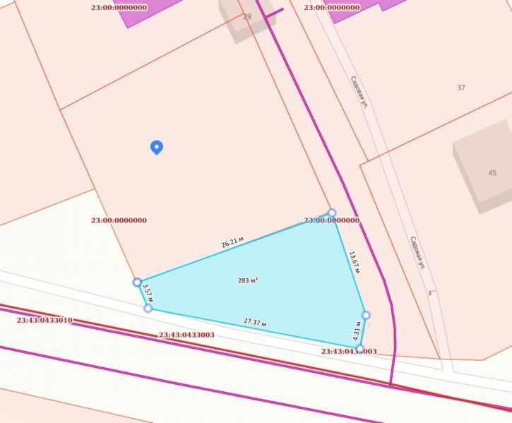 Земельный участок Садовая улица