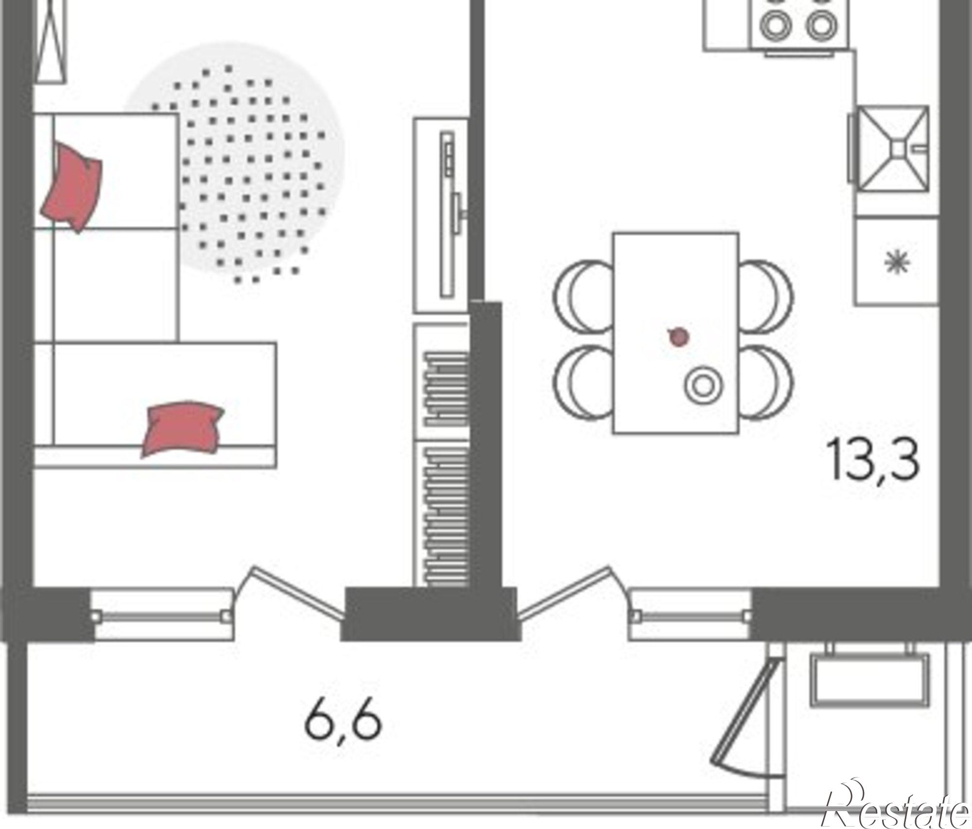 Купить квартиру за 10 686 200 рублей на ул Новороссийская, 102