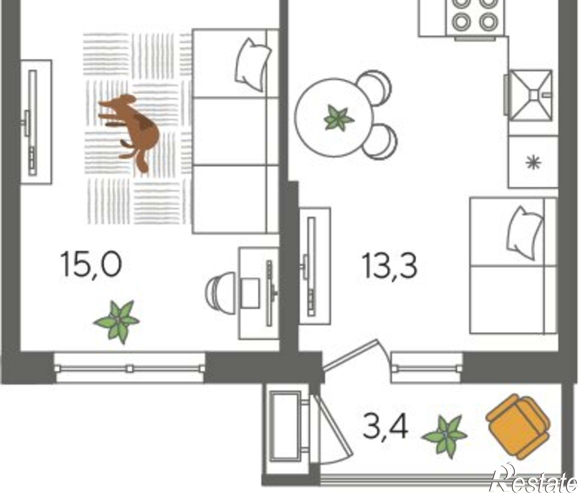 Купить квартиру за 9 608 940 рублей на ул Новороссийская, 102