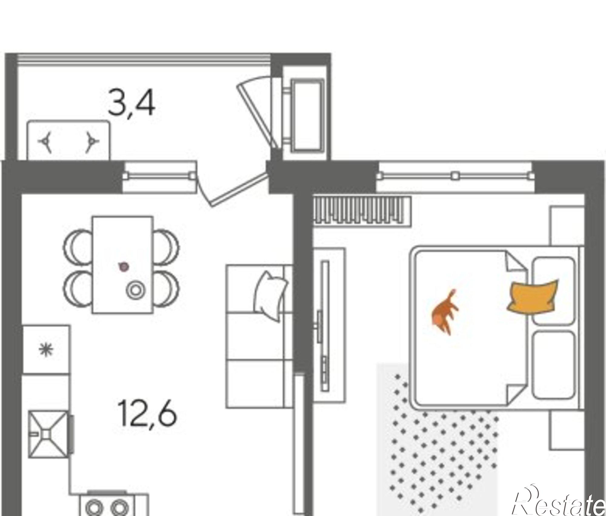 Купить квартиру за 9 132 840 рублей на ул Новороссийская, 102
