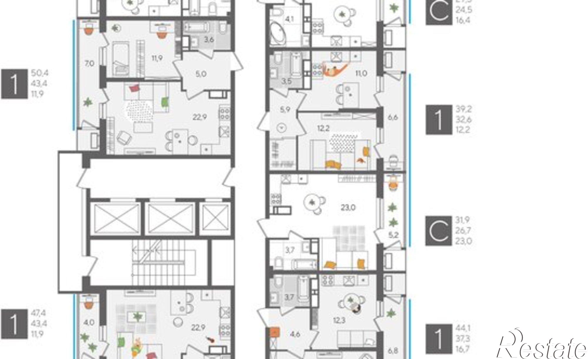 Купить квартиру за 10 849 900 рублей на ул Новороссийская, 102