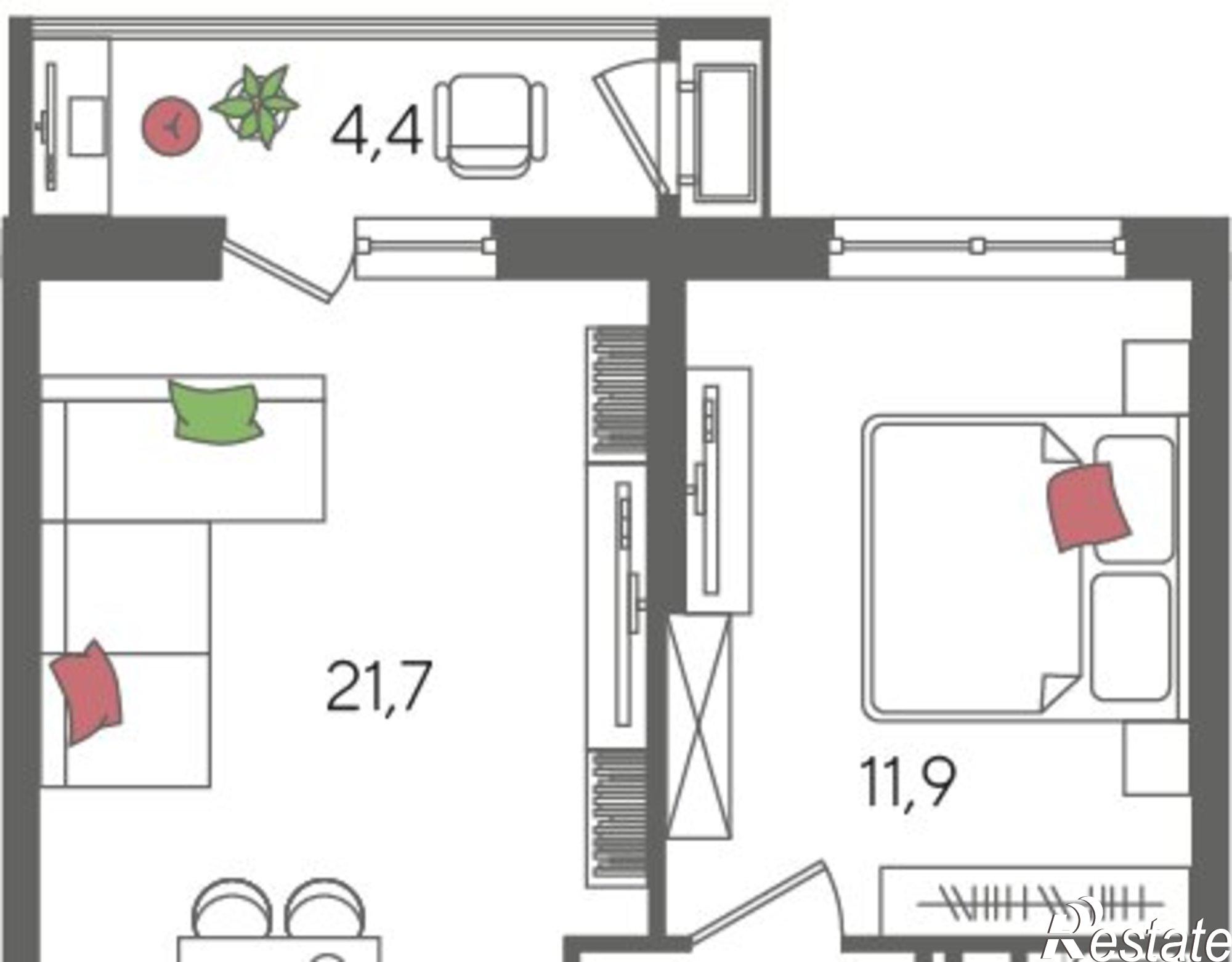 Купить квартиру за 9 900 400 рублей на ул Новороссийская, 102