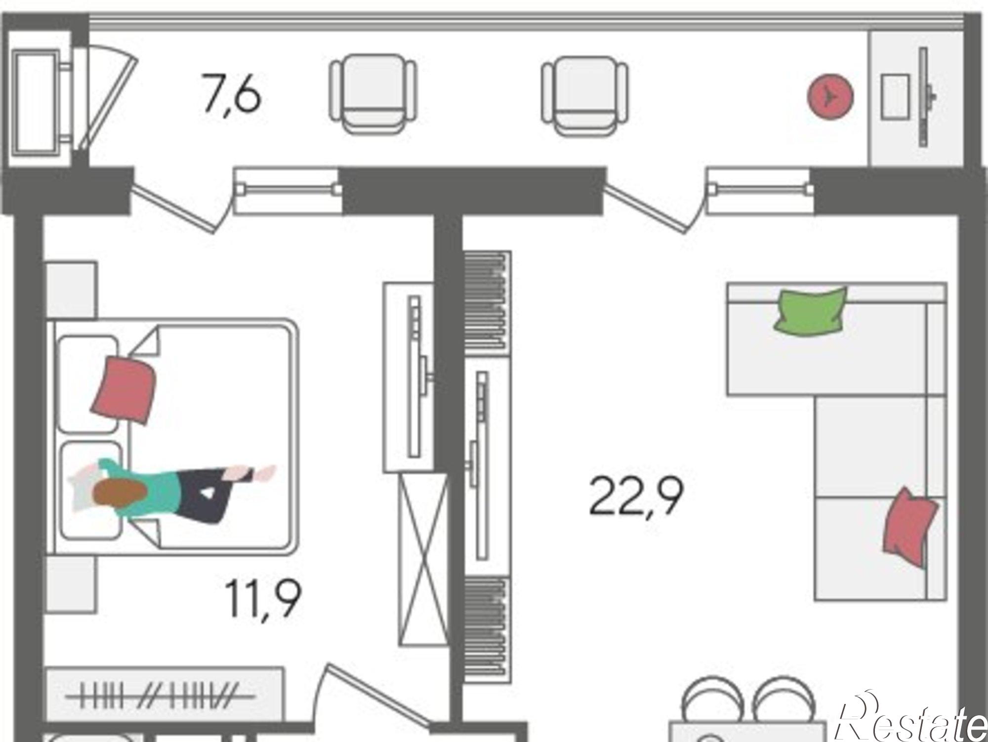 Купить квартиру за 11 327 100 рублей на ул Новороссийская, 102