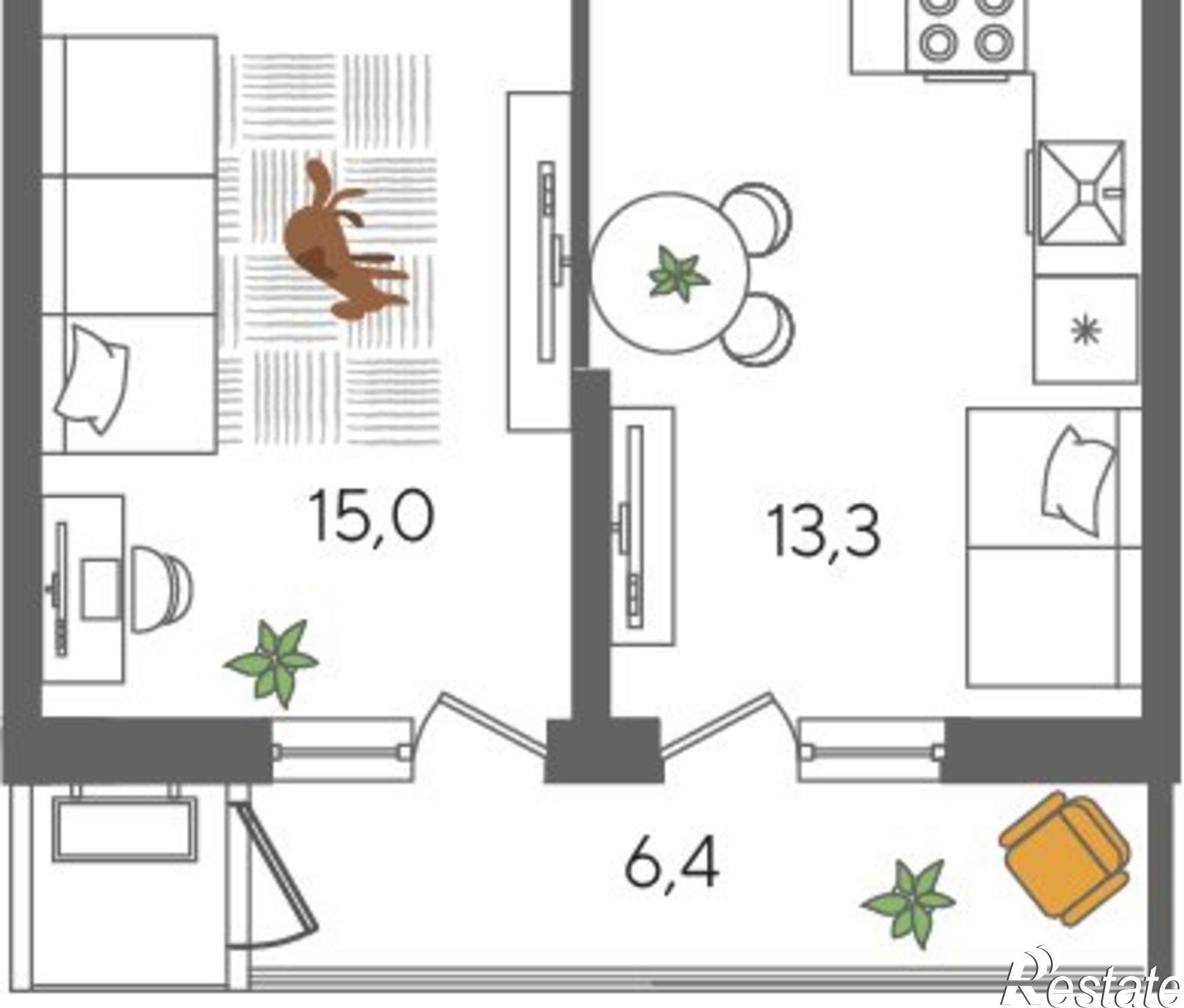 Купить квартиру за 10 323 000 рублей на ул Новороссийская, 102