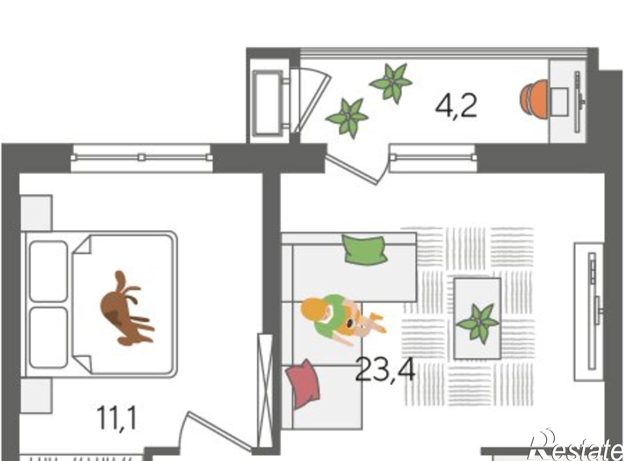 Купить квартиру за 10 442 000 рублей на ул Новороссийская, 102