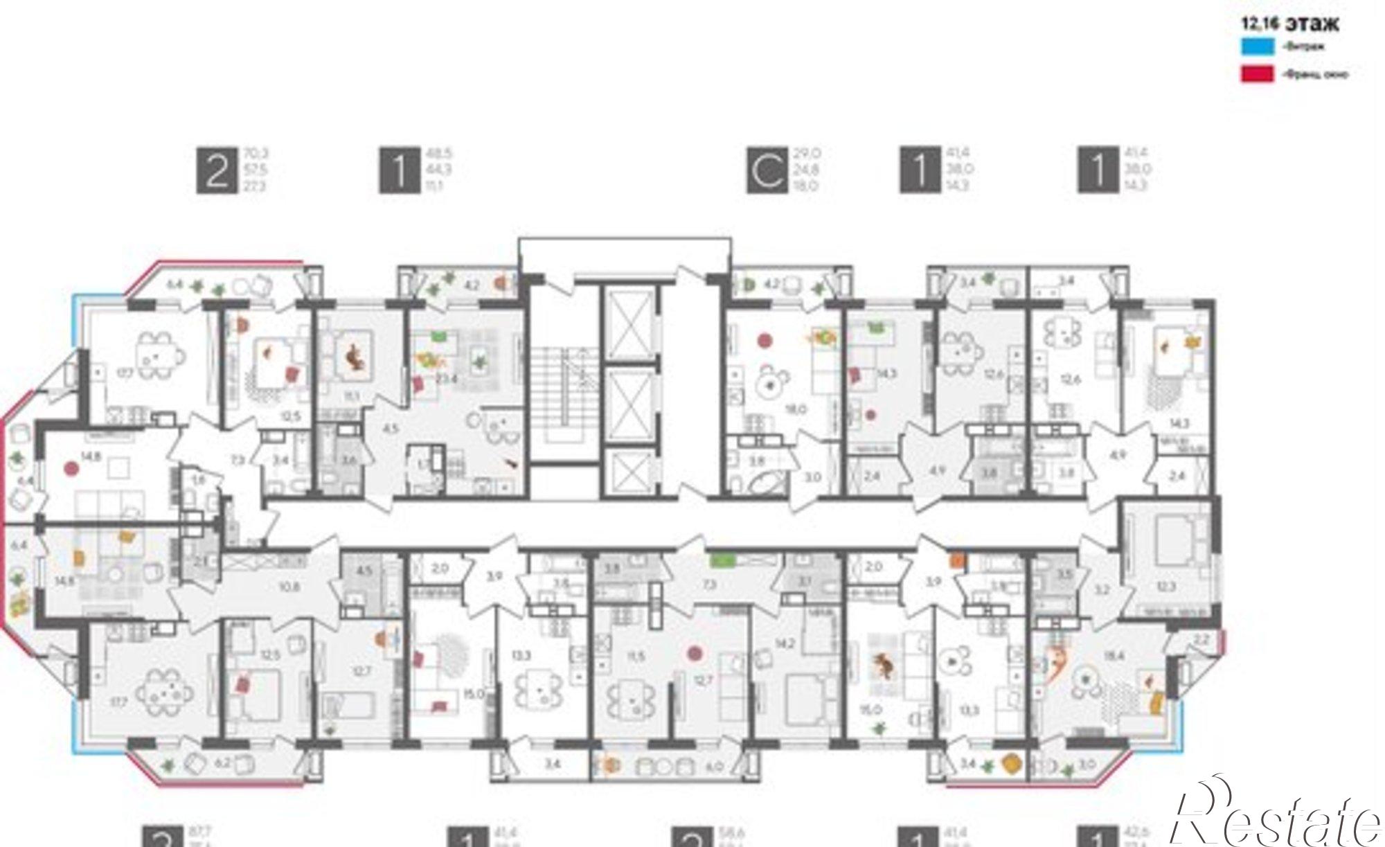 Купить квартиру за 10 408 100 рублей на ул Новороссийская, 102