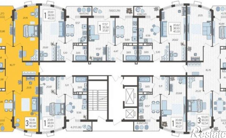 3-комн квартира в новом доме ул Уральская, 100/8,  д. 100/8