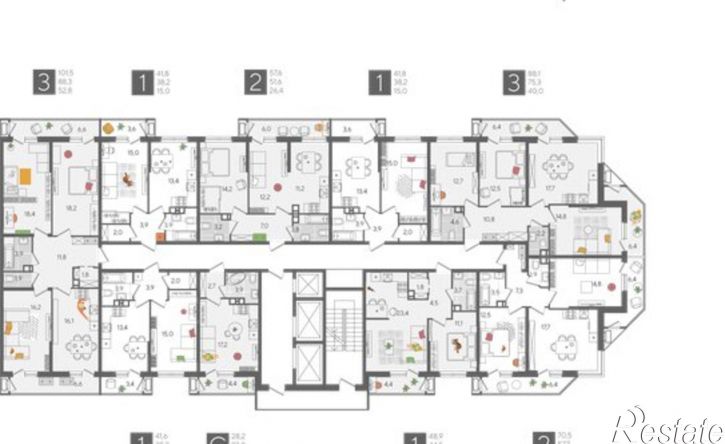 3-комн квартира в новом доме ул Новороссийская, 90/2 1,  д. 90/2 1,  к. 1