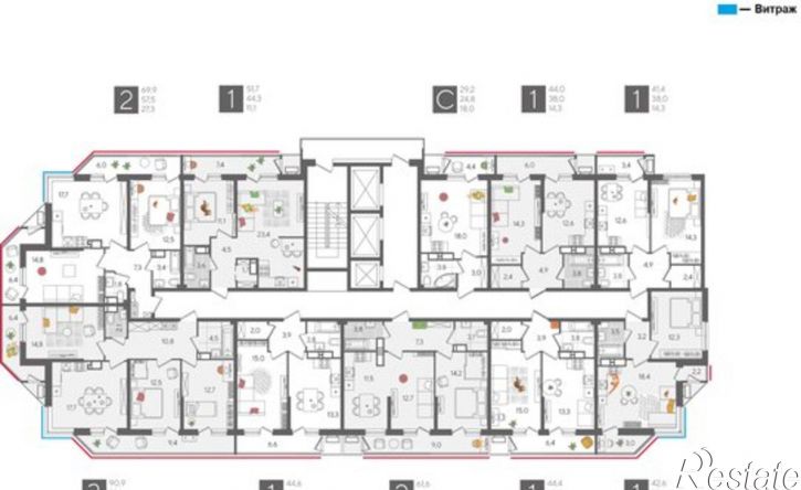 3-комн квартира в новом доме ул Новороссийская, 102,  д. 102