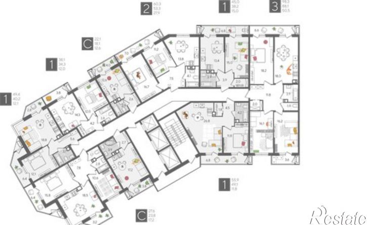 2-комн квартира в новом доме ул Новороссийская, 90/2 1,  д. 90/2 1,  к. 1
