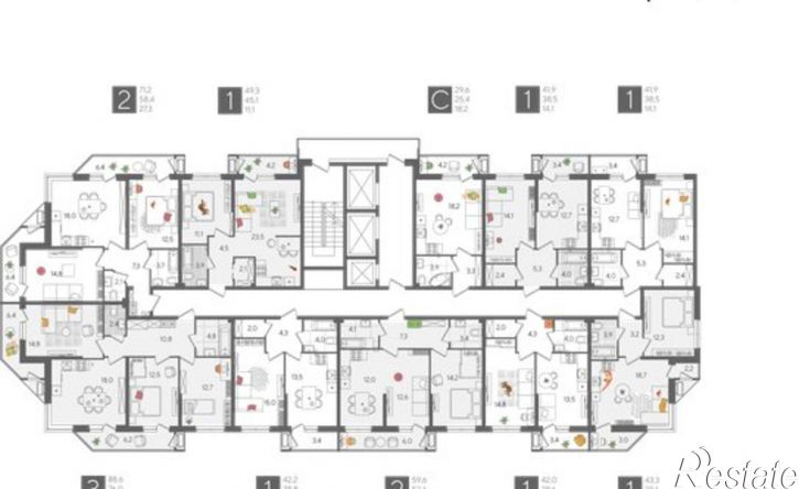 2-комн квартира в новом доме ул Новороссийская, 102,  д. 102