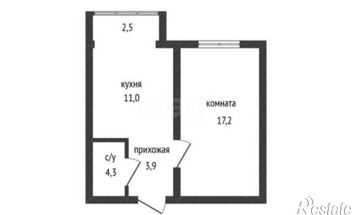 1-комн квартира Агрохимическая улица, 105,  д. 105
