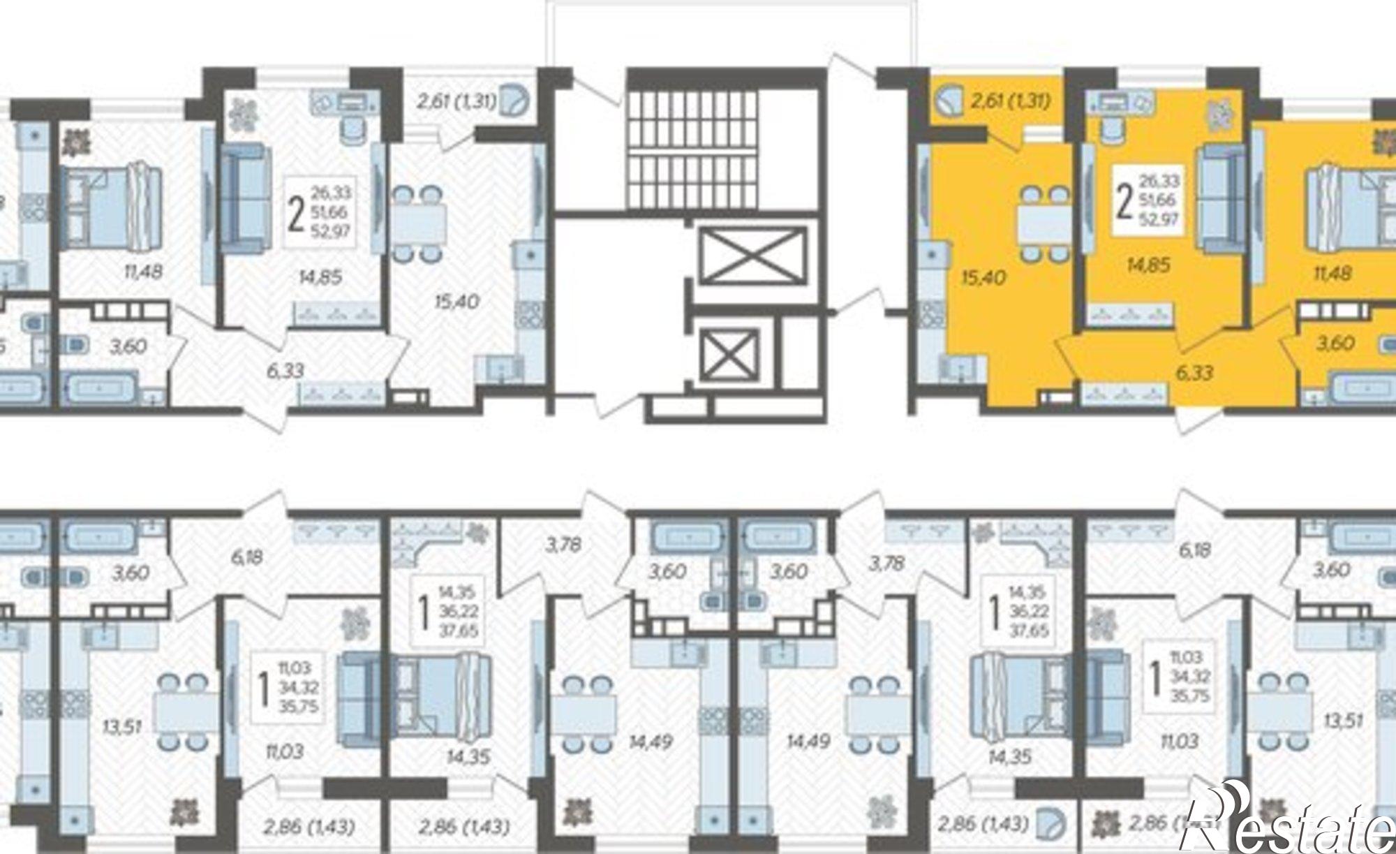 Купить квартиру за 6 753 680 рублей на ул Дальневосточная, 14