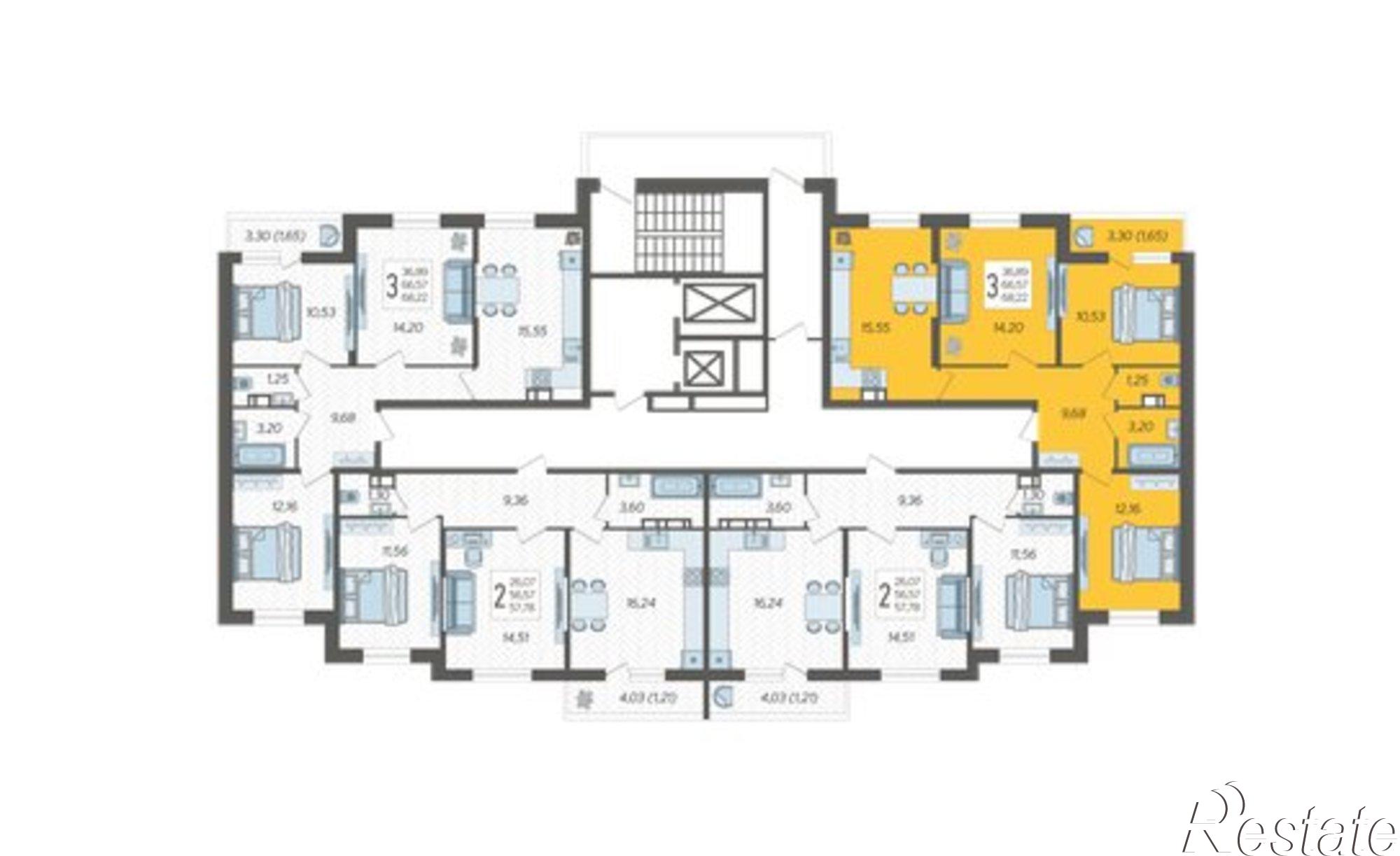 Купить квартиру за 8 070 430 рублей на ул Дальневосточная, 20