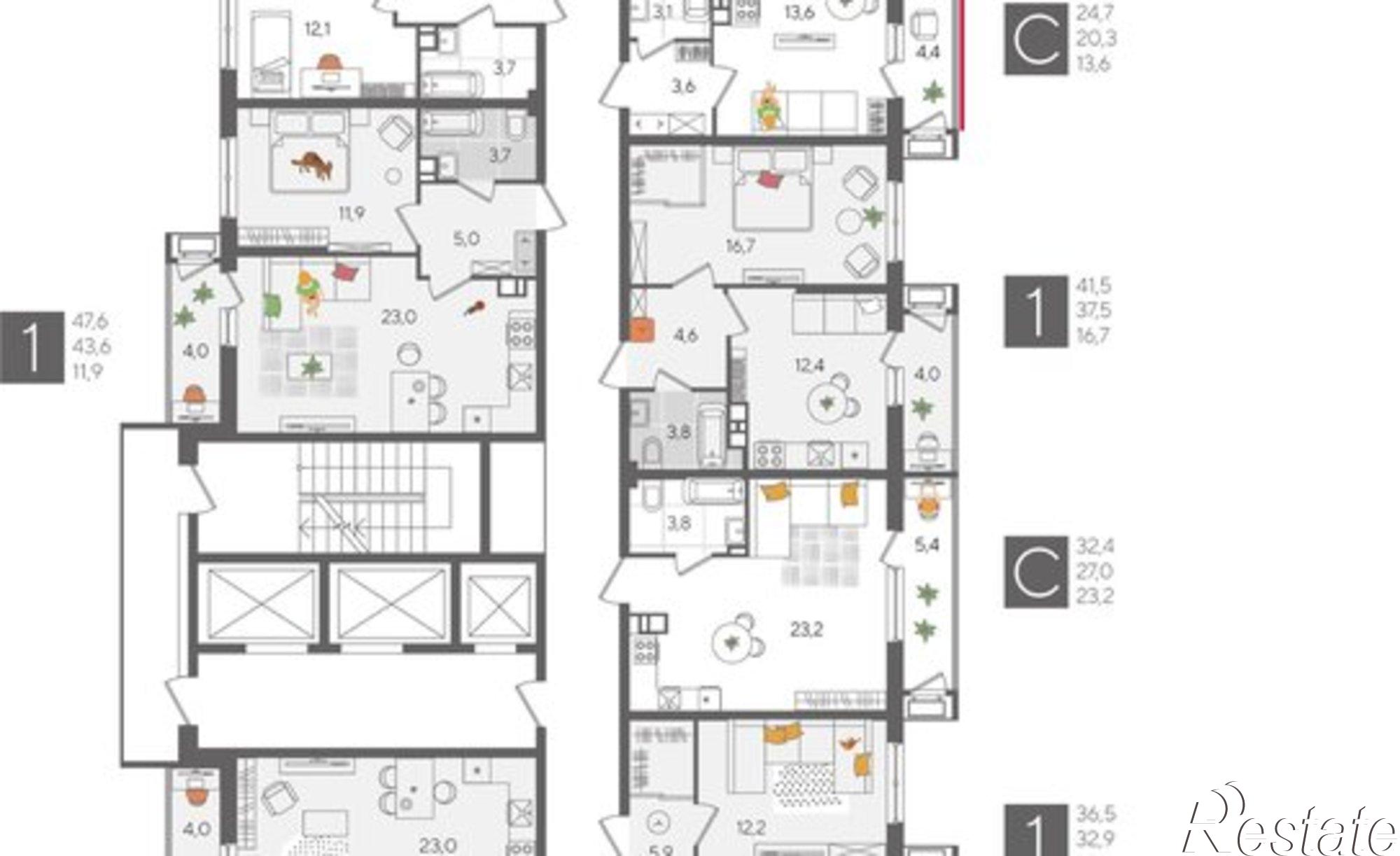 Купить квартиру за 9 815 400 рублей на ул Новороссийская, 102