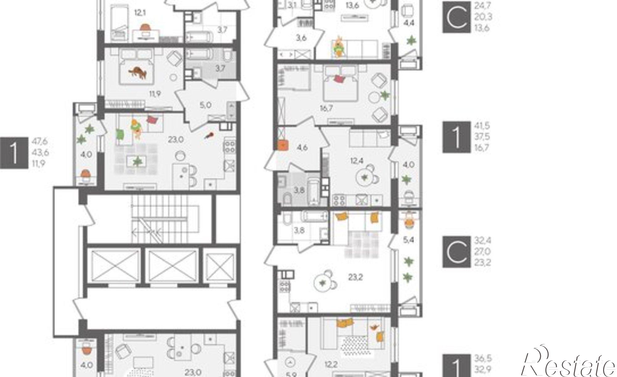 Купить квартиру за 9 807 000 рублей на ул Новороссийская, 102