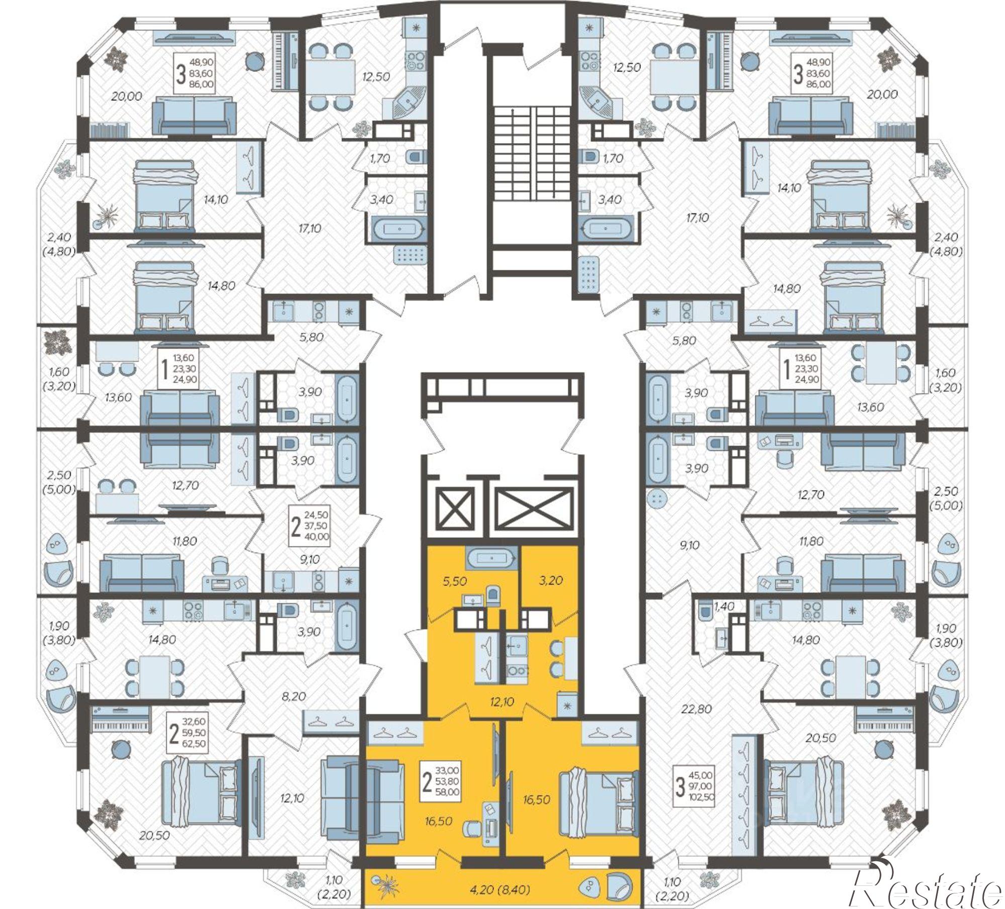 Купить квартиру за 7 116 000 рублей на улица Садовое Кольцо, 2
