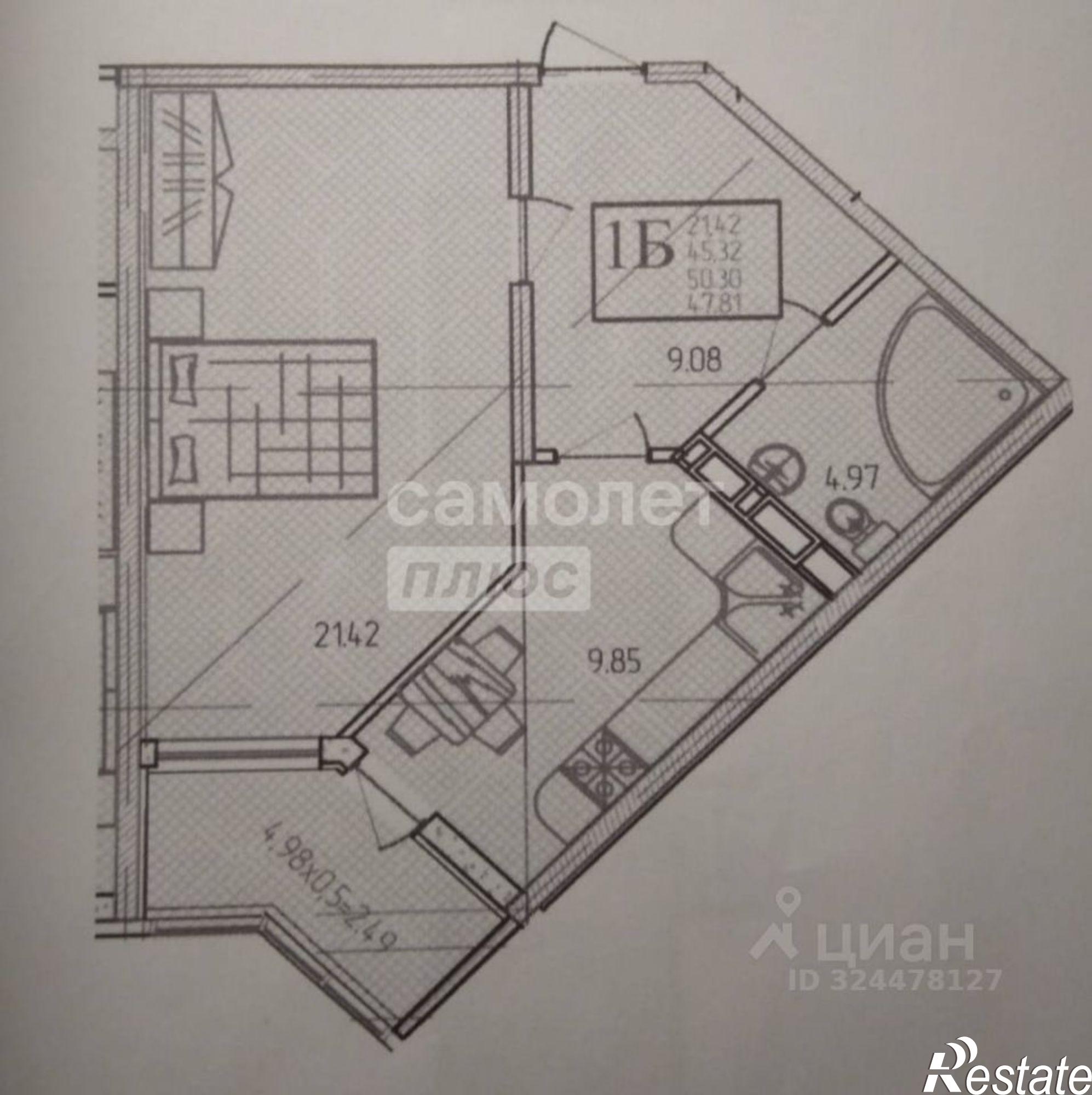 Купить квартиру за 5 450 000 рублей на улица Стасова, 10