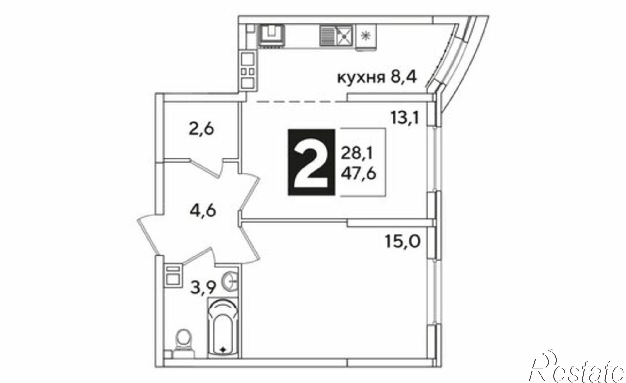 Купить квартиру за 8 134 840 рублей на улица Ивана Беличенко, 103