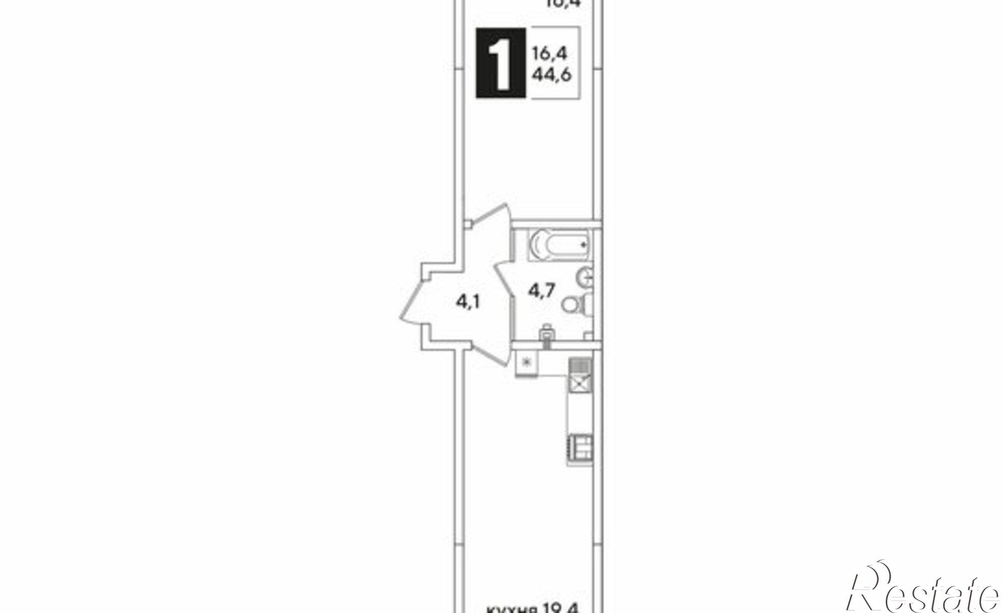 Купить квартиру за 7 764 860 рублей на улица Ивана Беличенко, 103