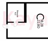 1-комн, 23 кв м, этаж 5/16 Обрывная ул.
